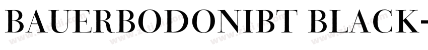 BauerBodoniBT Black字体转换